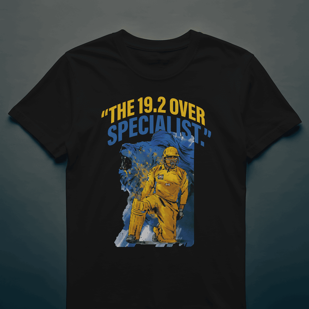 19.2 OVER SPECIALIST MS DHONI TSHIRT