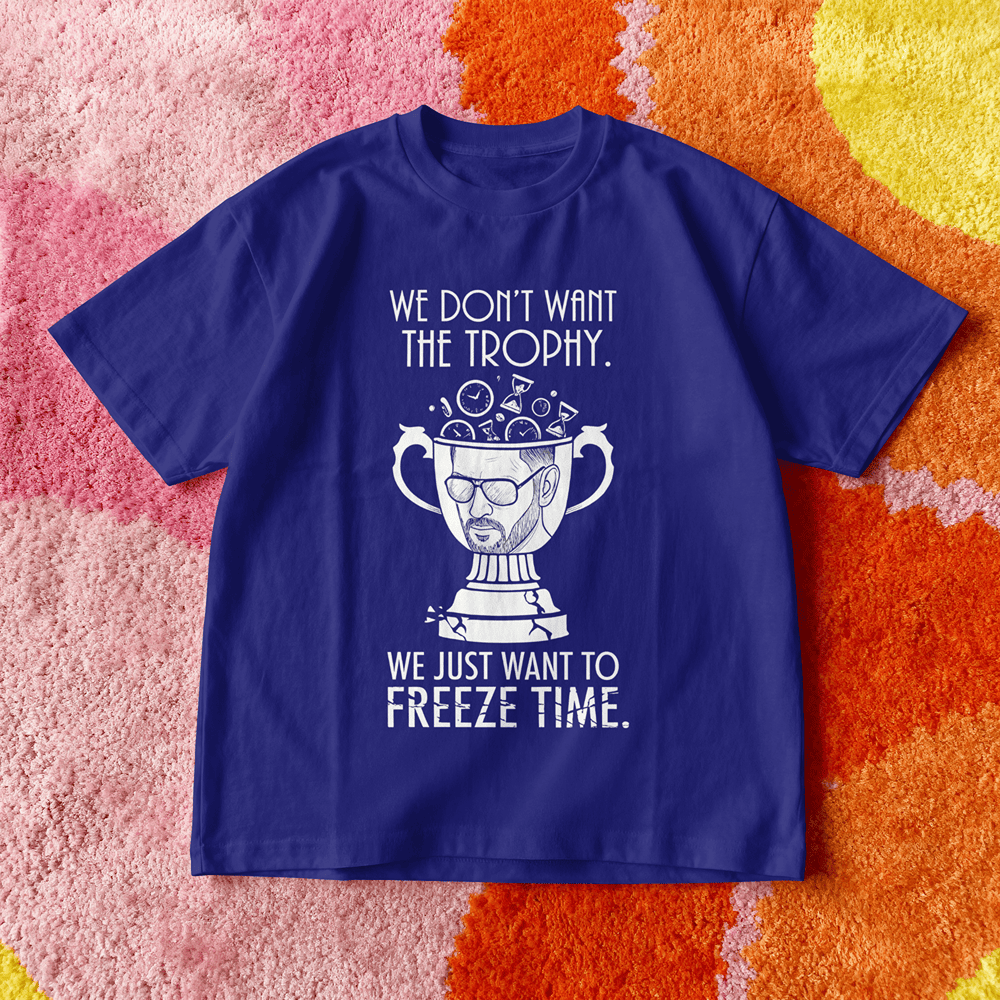 WE DONT WANT THE TROPHY MS DHONI TSHIRT