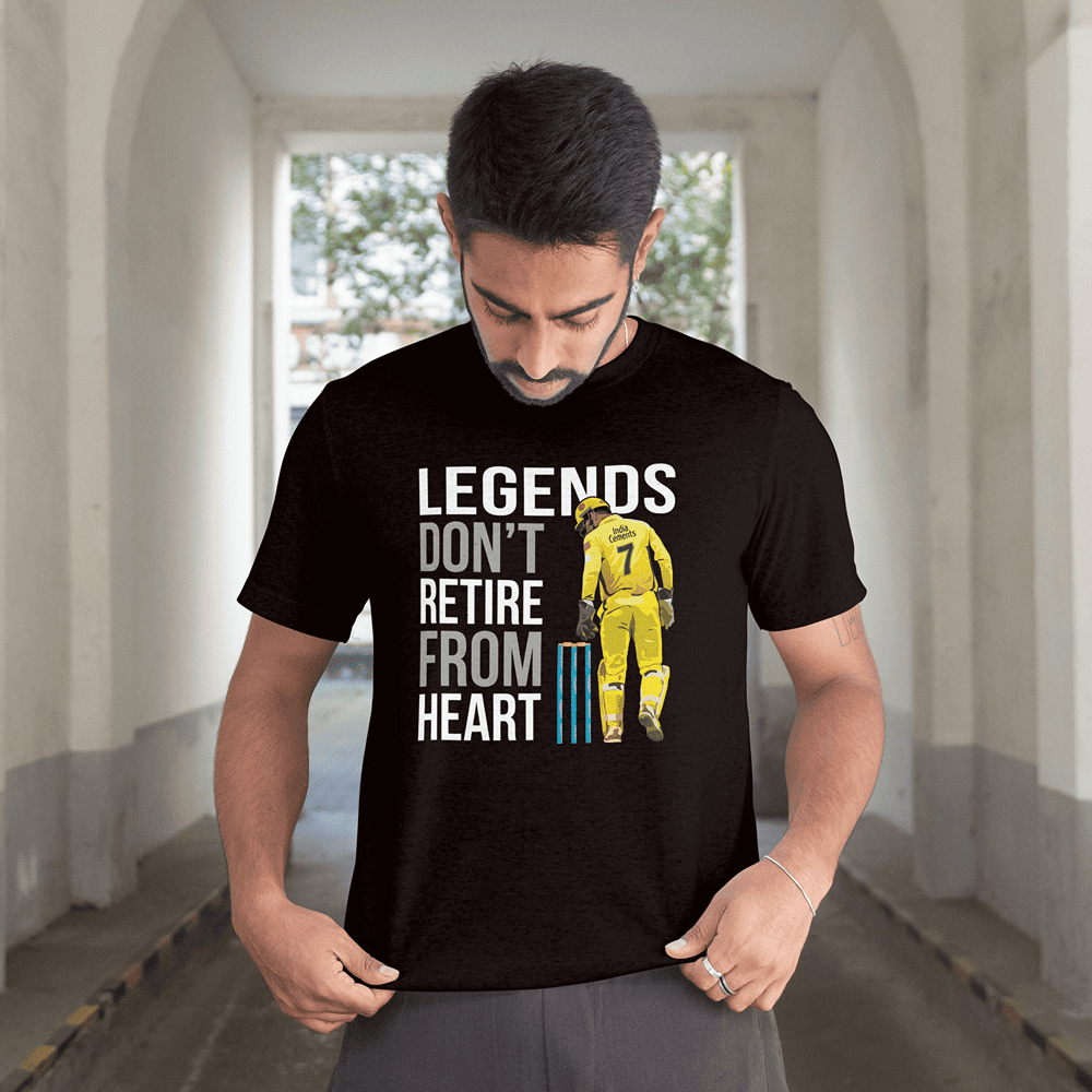 MS DHONI CLASSIC FAN TSHIRT