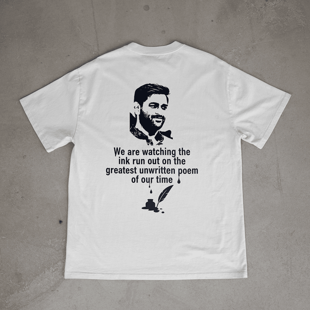 WE ARE WATCHING THE INK RUN OUT MS DHONI TSHIRT