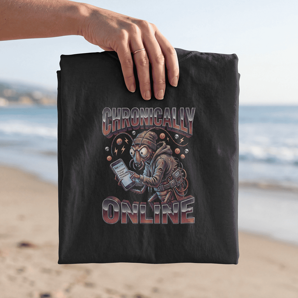CHRONICALLY ONLINE CJP INSPIRED OVERSIZE TSHIRT