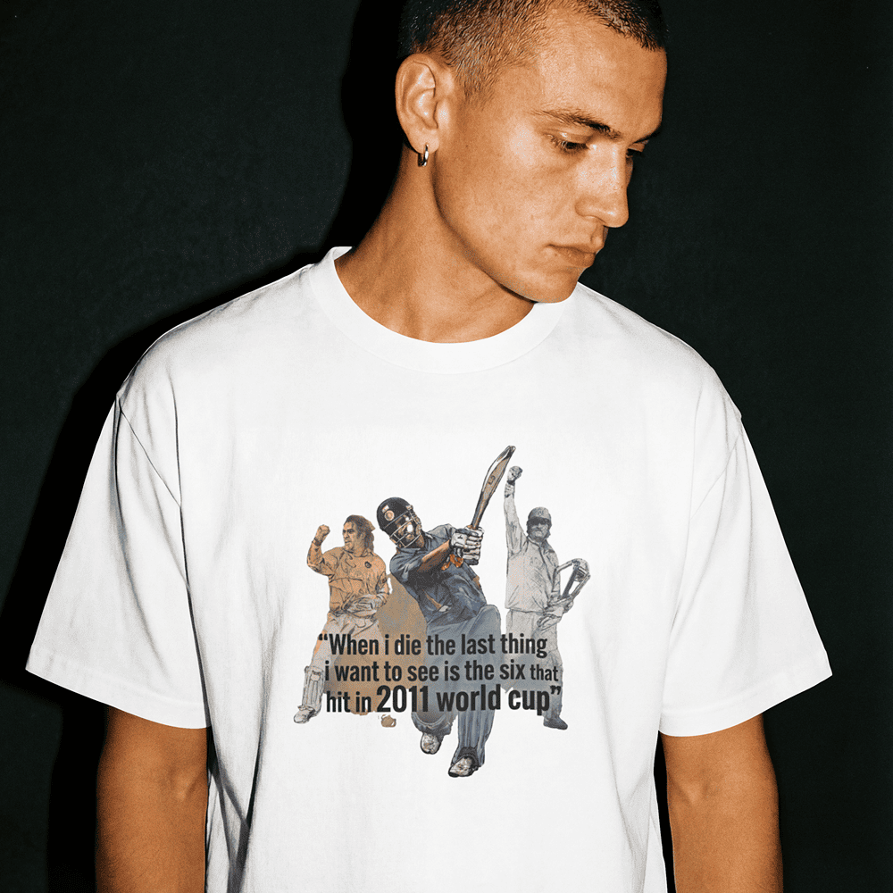 WHEN I DIE THE LAST THING I WANT MS DHONI TSHIRT