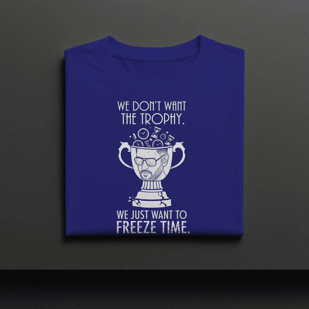 WE DONT WANT THE TROPHY MS DHONI TSHIRT