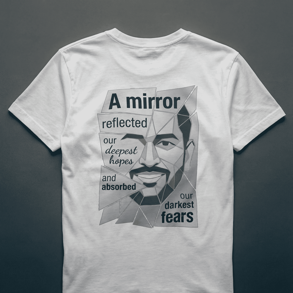 A MIRROR REFLECTED OUR DEEPEST HOPES MS DHONI TSHIRT