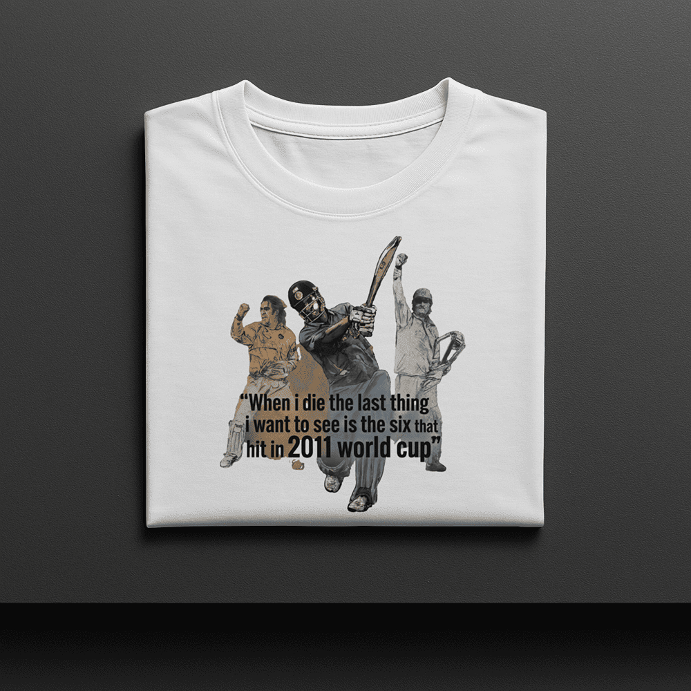 WHEN I DIE THE LAST THING I WANT MS DHONI TSHIRT