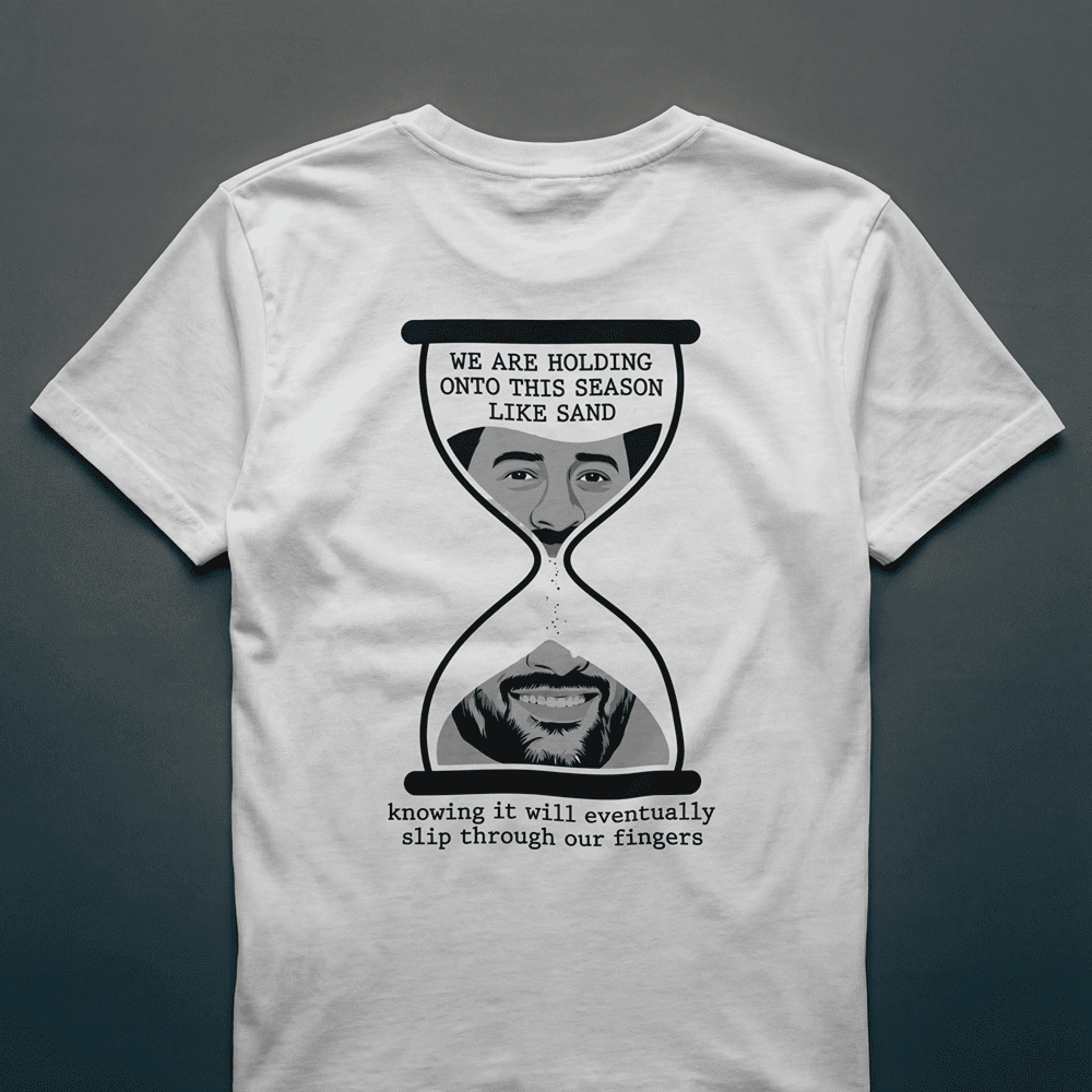 WE ARE HOLDING ON THIS SEASON LIKE SAND MS DHONI TSHIRT