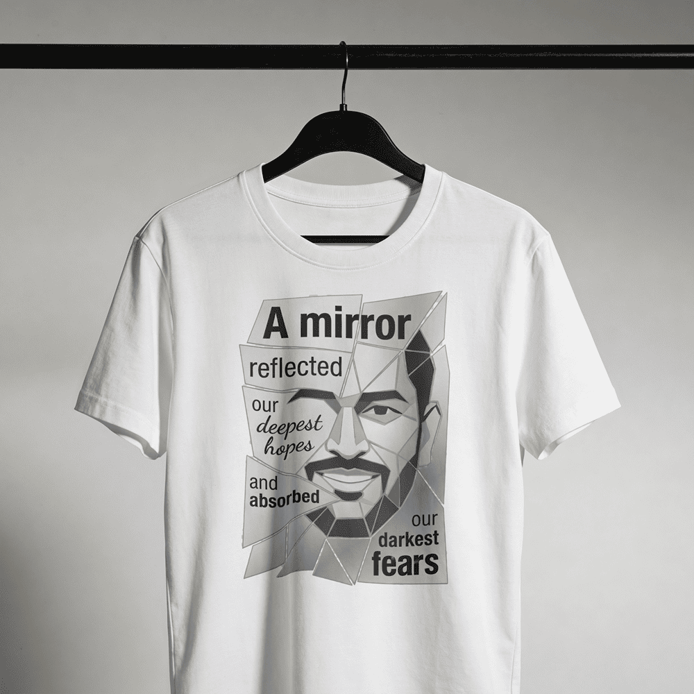 A MIRROR REFLECTED OUR DEEPEST HOPES MS DHONI TSHIRT