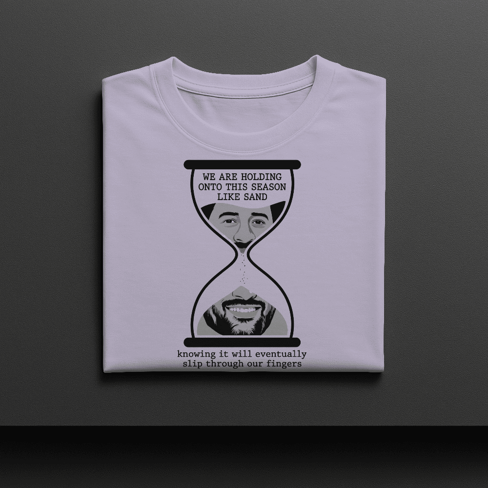 WE ARE HOLDING ON THIS SEASON LIKE SAND MS DHONI TSHIRT