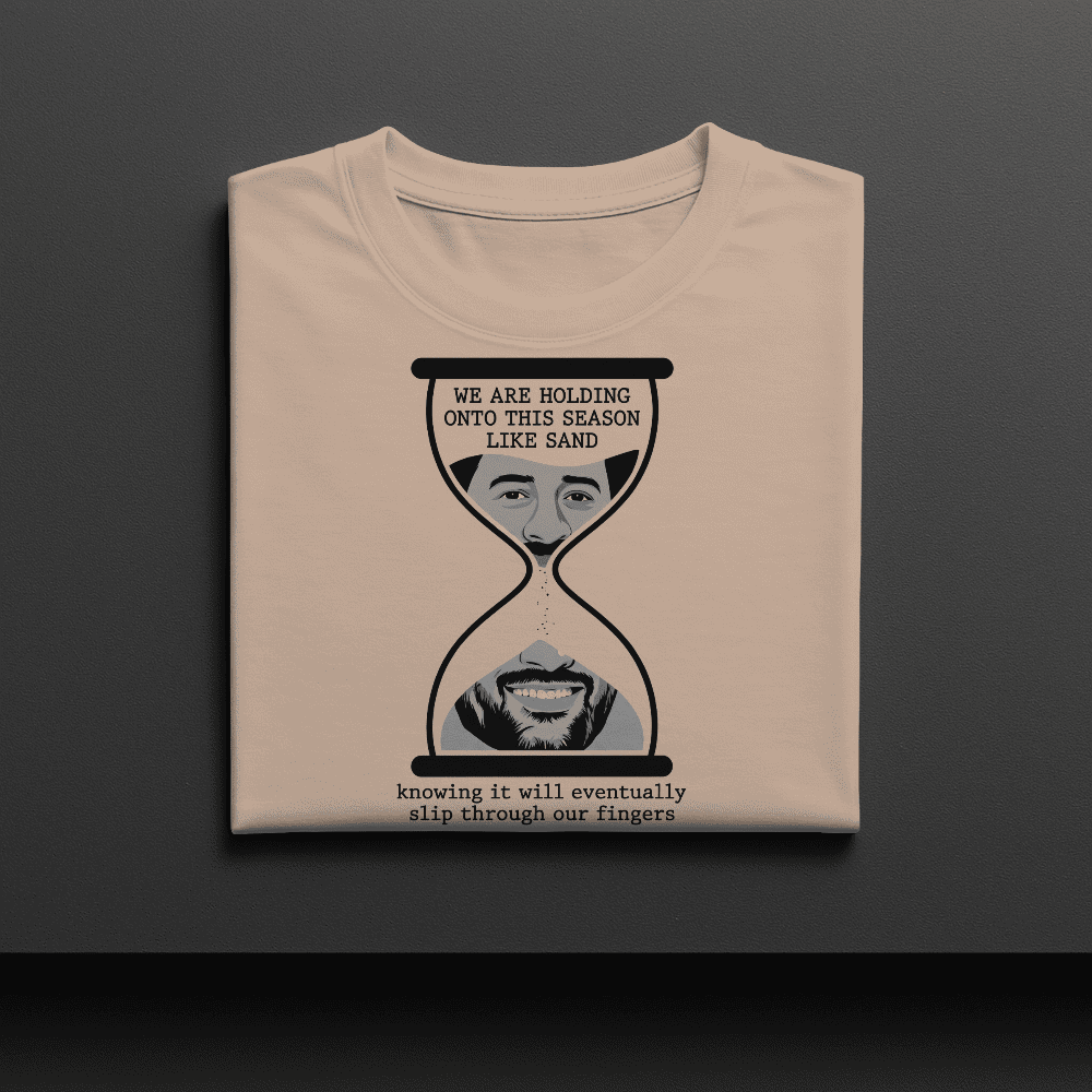 WE ARE HOLDING ON THIS SEASON LIKE SAND MS DHONI TSHIRT