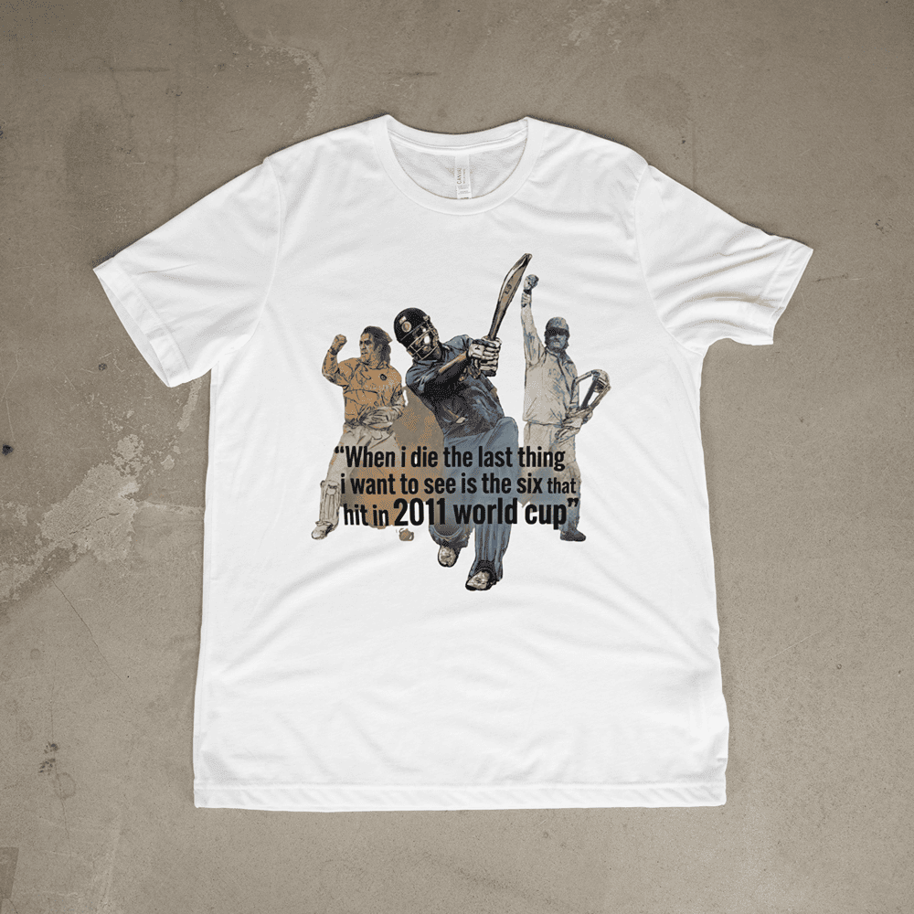 WHEN I DIE THE LAST THING I WANT MS DHONI TSHIRT