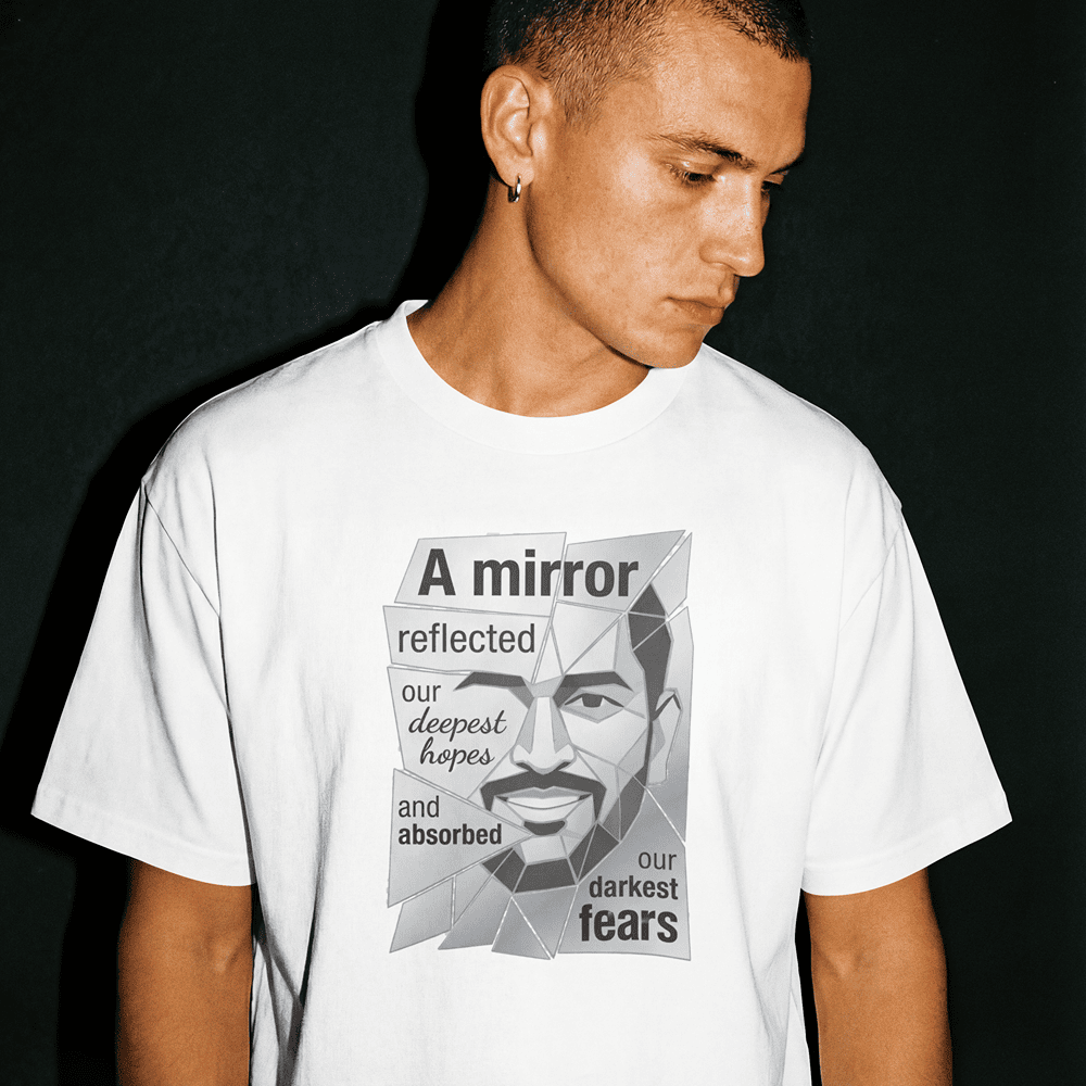 A MIRROR REFLECTED OUR DEEPEST HOPES MS DHONI TSHIRT