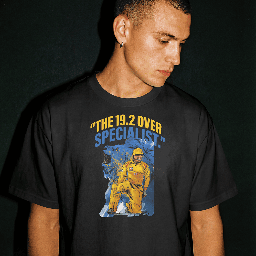19.2 OVER SPECIALIST MS DHONI TSHIRT