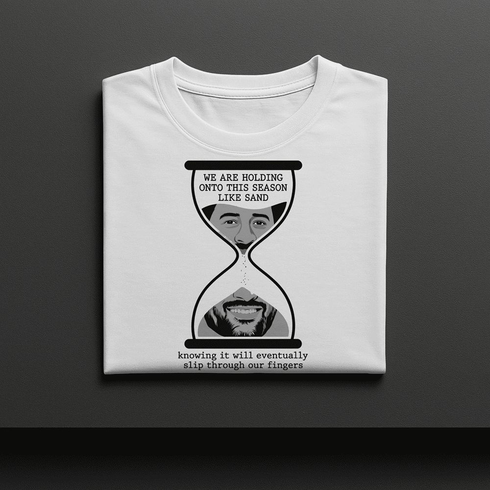 WE ARE HOLDING ON THIS SEASON LIKE SAND MS DHONI TSHIRT