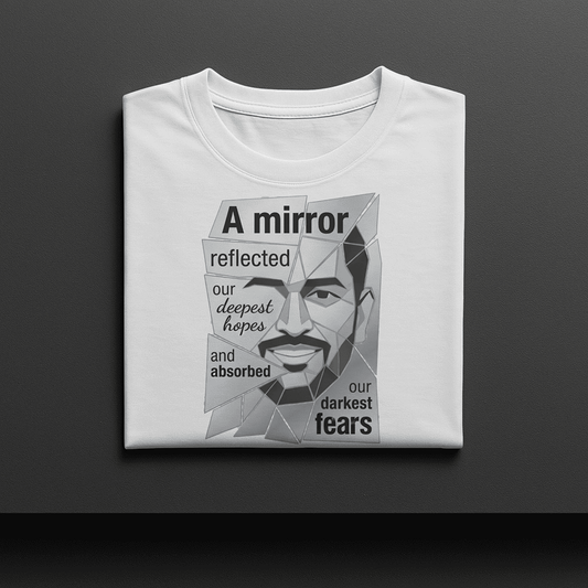 A MIRROR REFLECTED OUR DEEPEST HOPES MS DHONI TSHIRT
