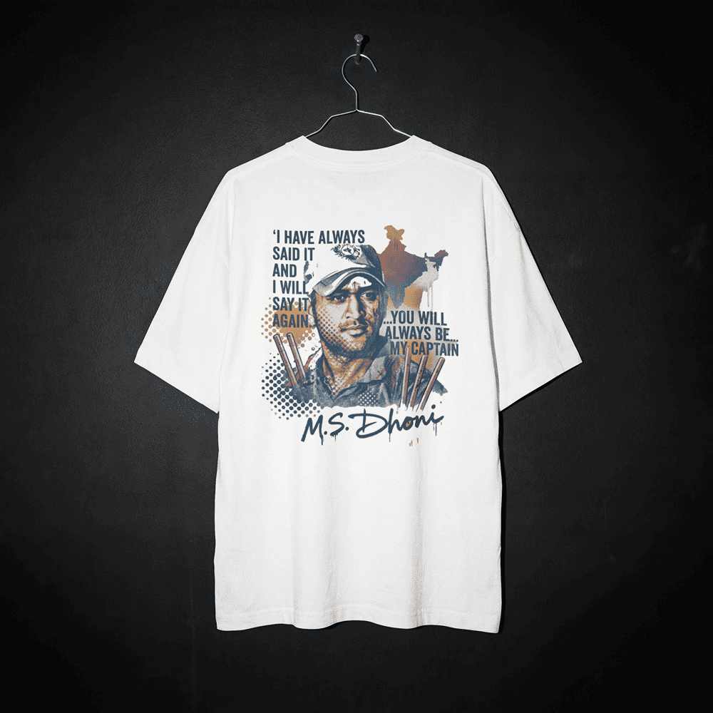 YOU WILL ALWAYS BE MY CAPTAIN MS DHONI TSHIRT