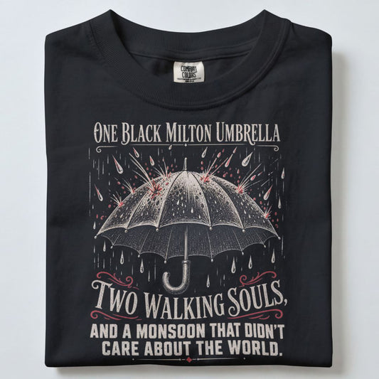 ONE BLACK MILTON UMBRELLA UNISEX TSHIRT